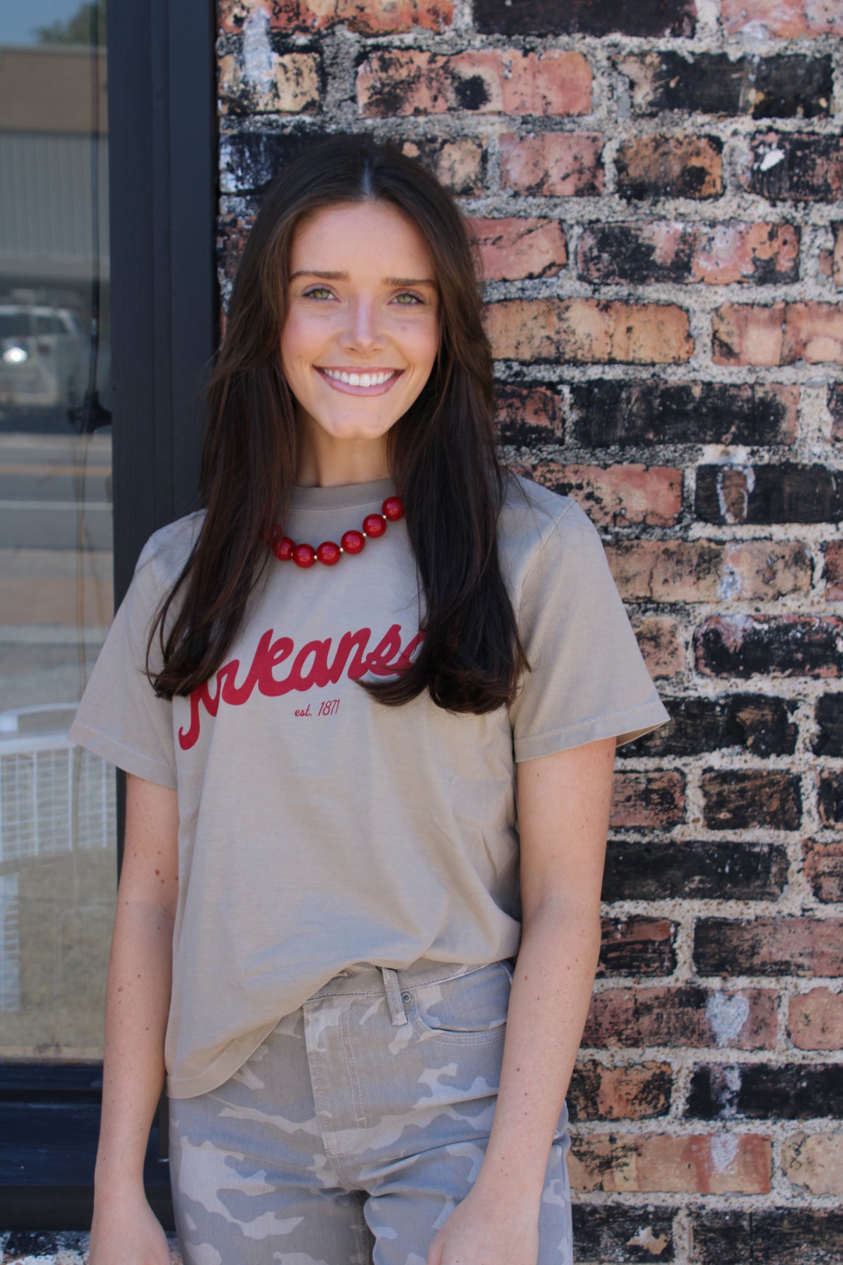 Arkansas Khaki Tee
