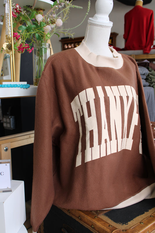 THANKFUL 2-Sided Mock-Neck