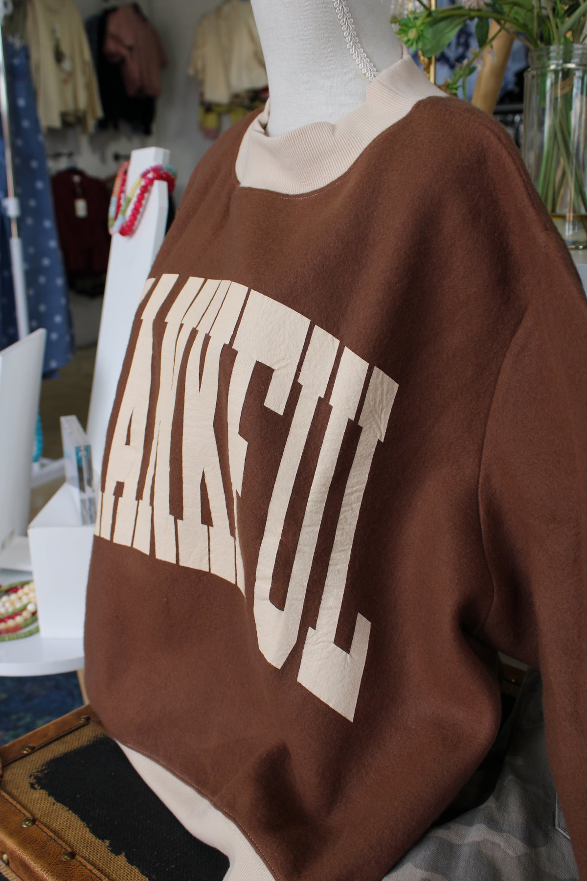THANKFUL 2-Sided Mock-Neck