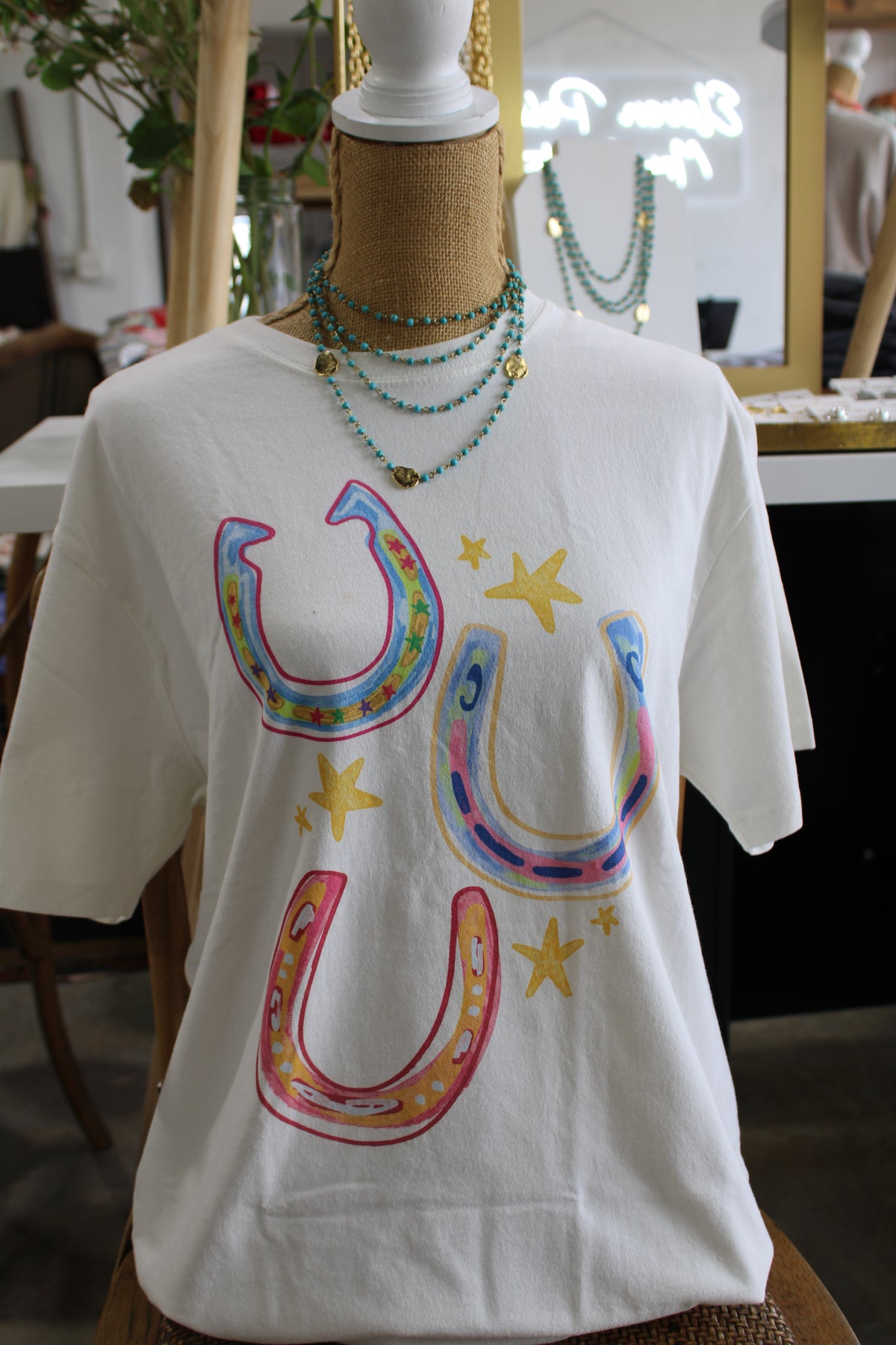 Three Wishes Horseshoe Tee