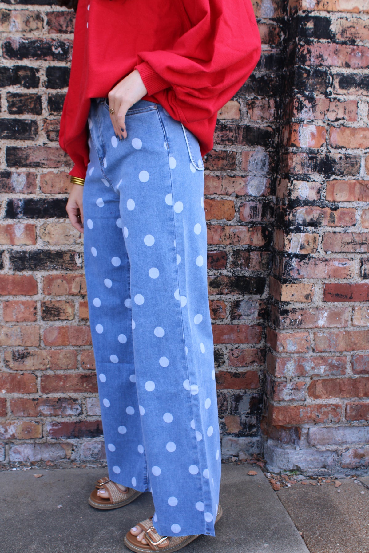 Poppy Dot Denim Jeans
