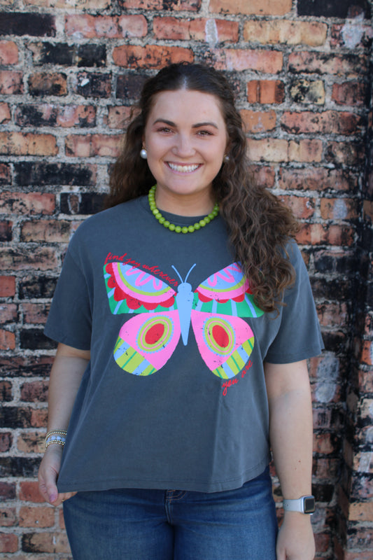 Find Joy Wherever You Are Crop Tee