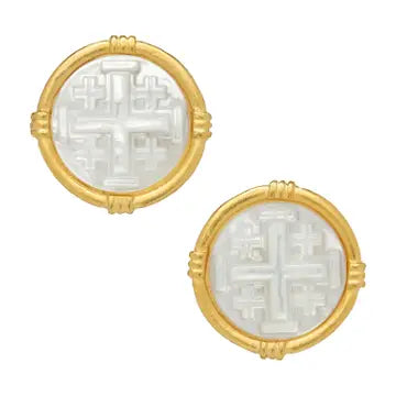 Ida Jerusalem Cross Earrings - Susan Shaw