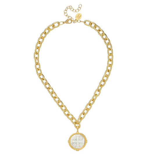 Ida Jerusalem Cross Necklace - Susan Shaw