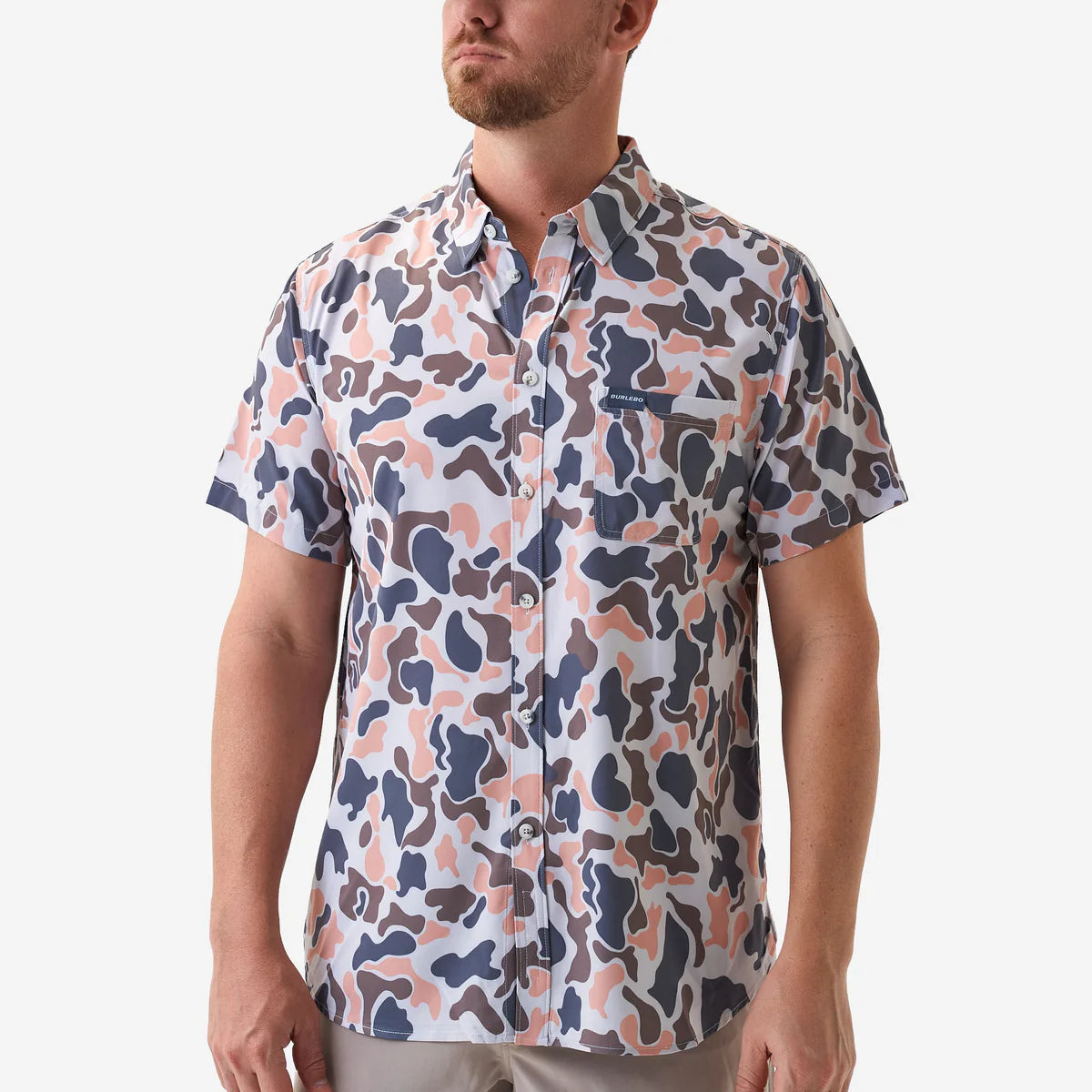 Performance Button Up - Vintage Camo - Burlebo