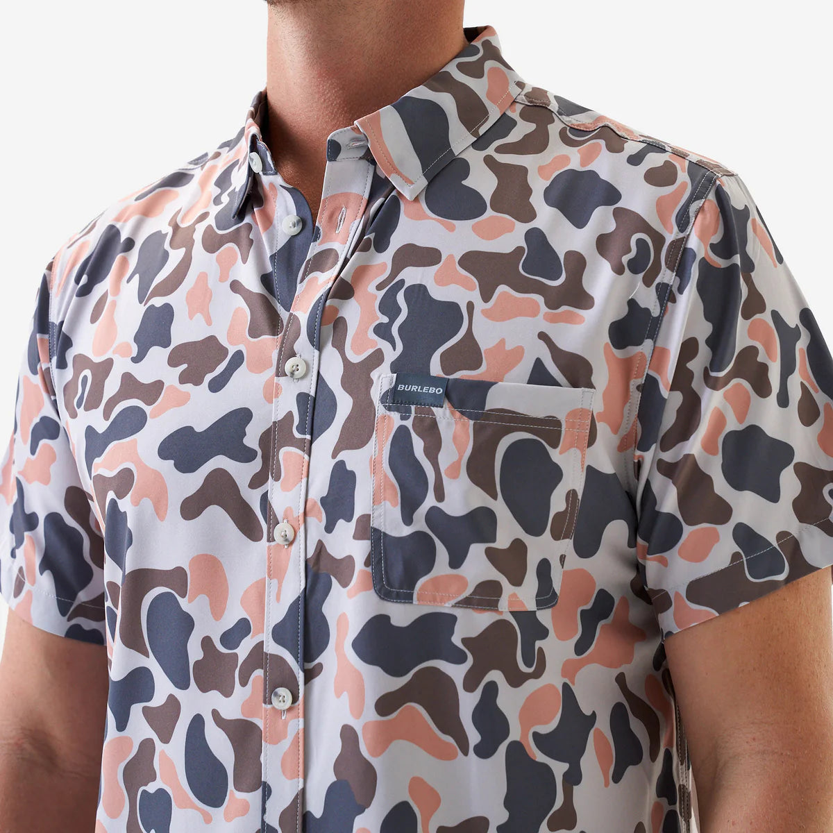 Performance Button Up - Vintage Camo - Burlebo