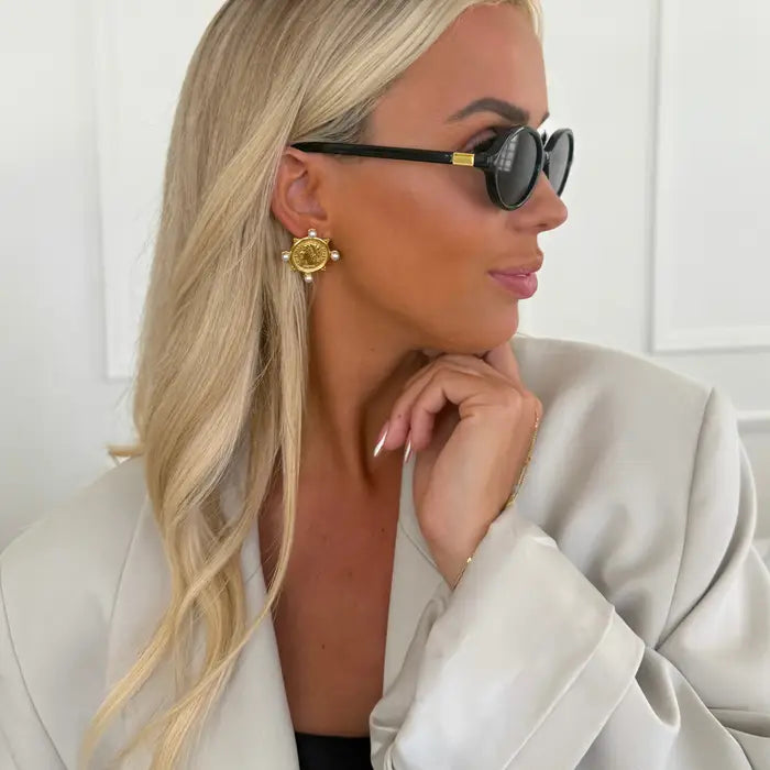 Pearl Coin Earrings CSP