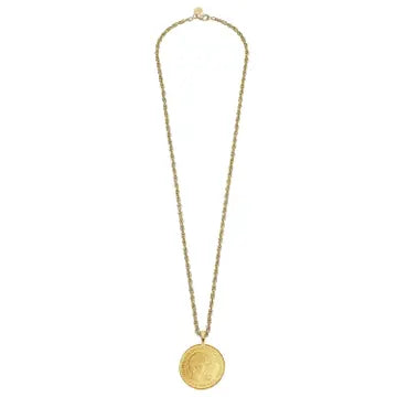 Princess Diana Coin on 30" Chain Necklace - Susan Shaw
