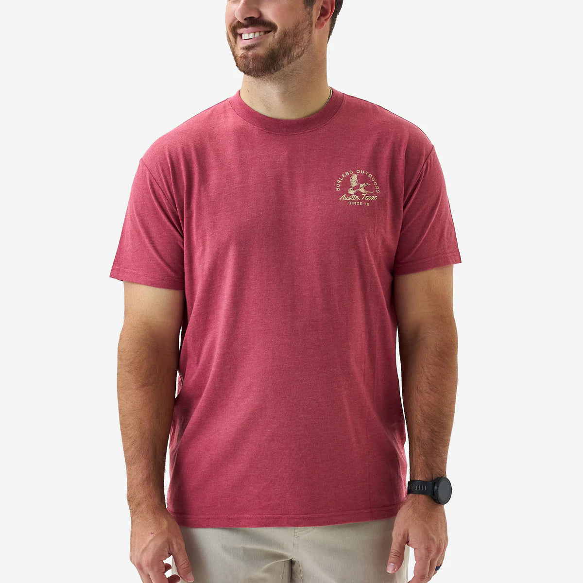 Classic Duck Tee - Heather Red - Burlebo