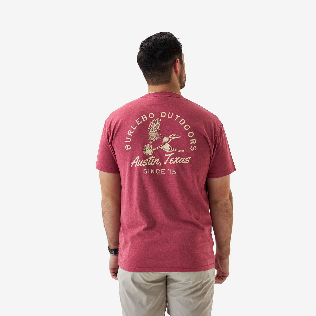 Classic Duck Tee - Heather Red - Burlebo