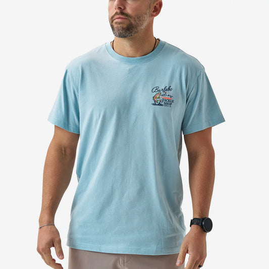 Tackle Shop Tee - Sky Blue - Burlebo