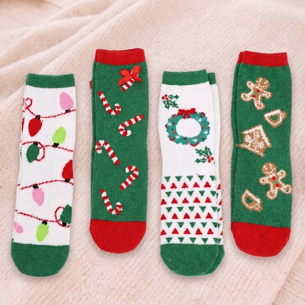 Christmas Fuzzy Socks