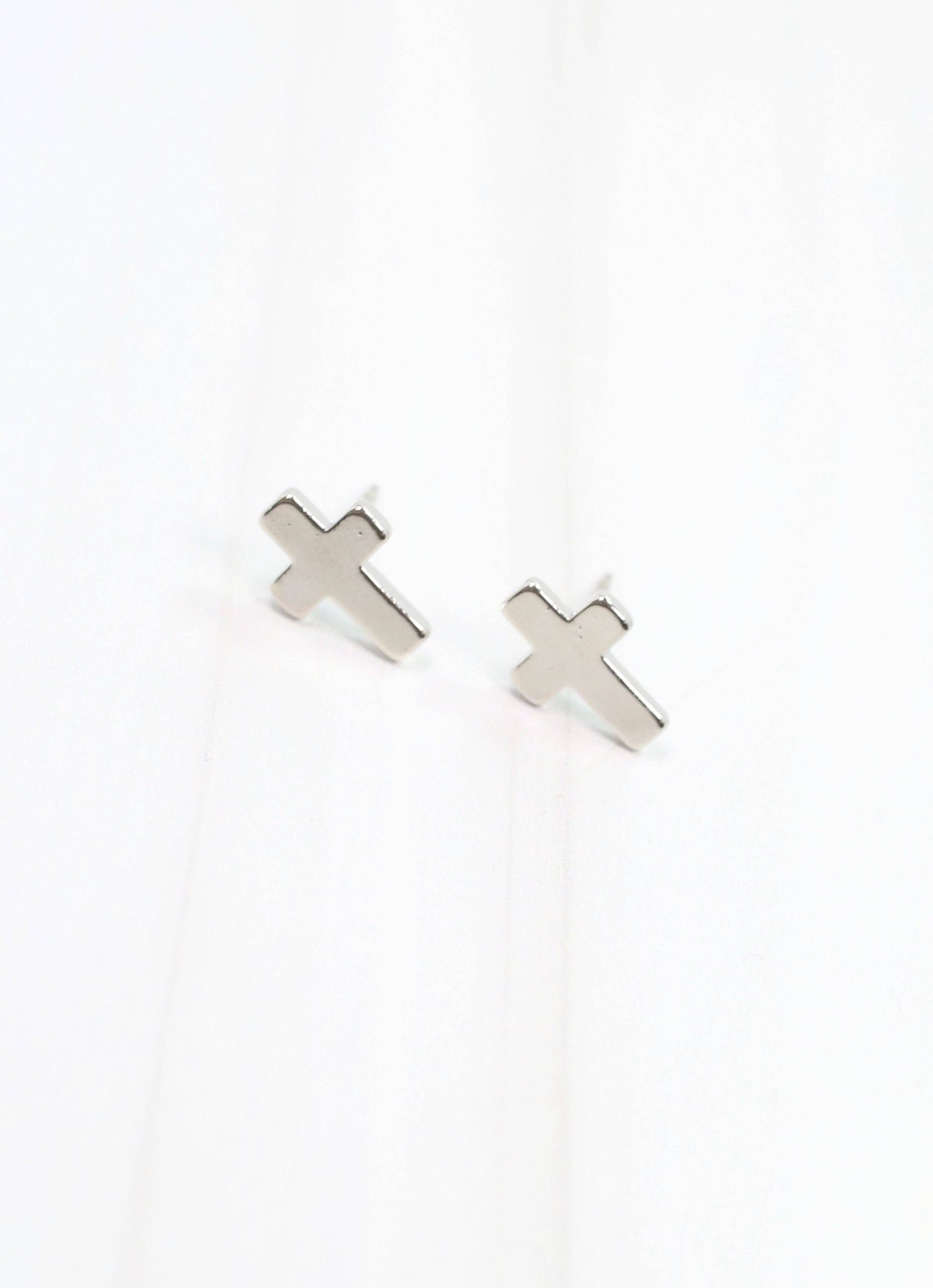 Christy Cross Earring SILVER