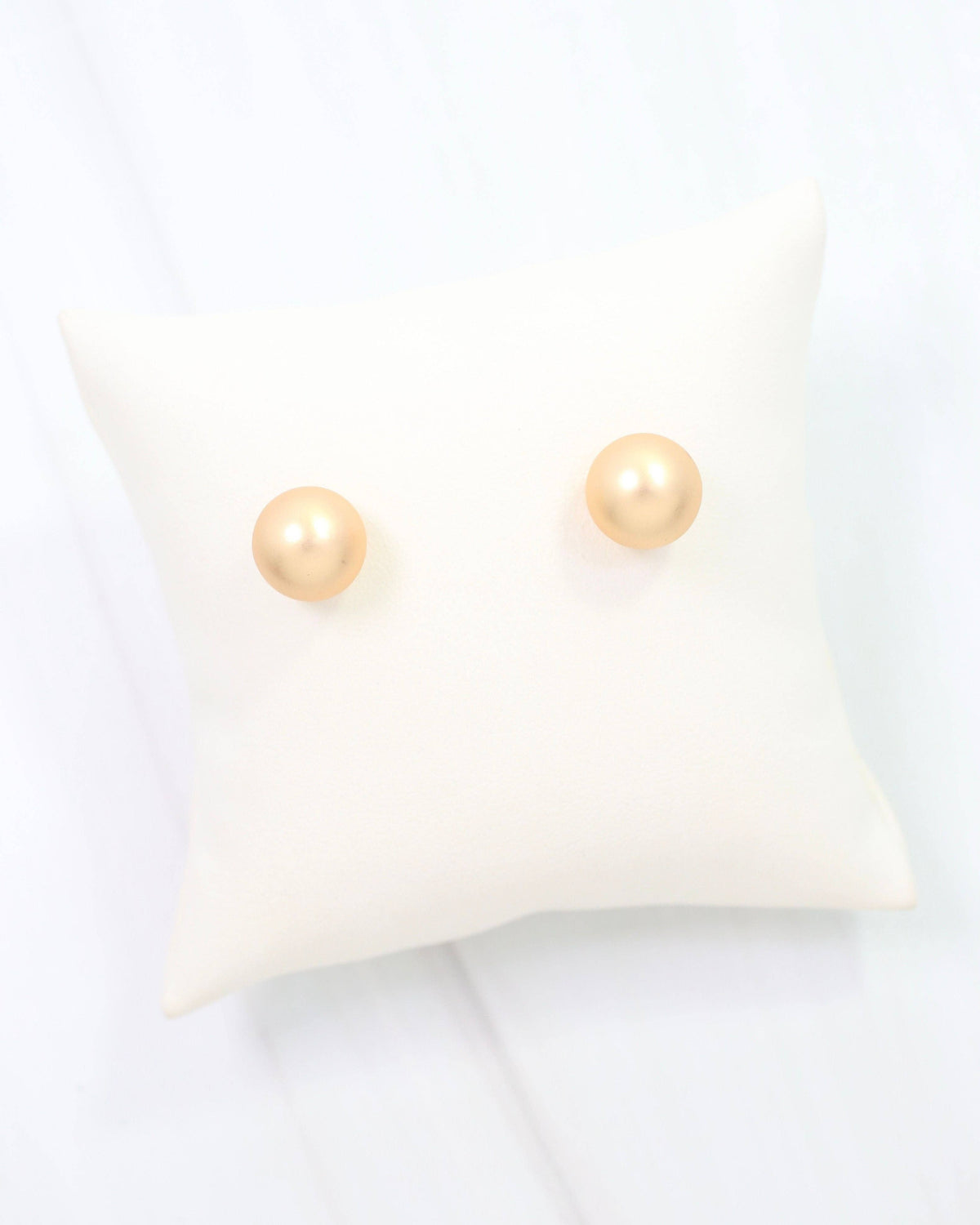 Bailey Medium Ball Earring WR Worn Gold