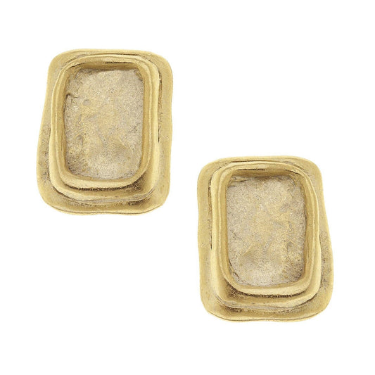 Rectangle Studs - Susan Shaw