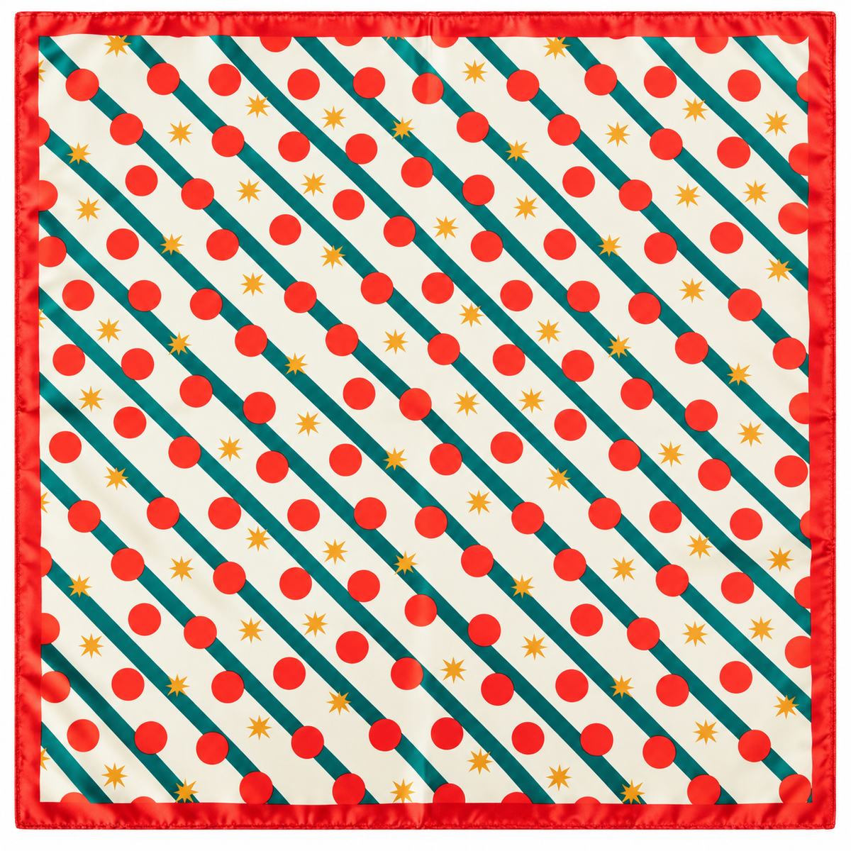 Printed Christmas Holiday Silky Scarfs