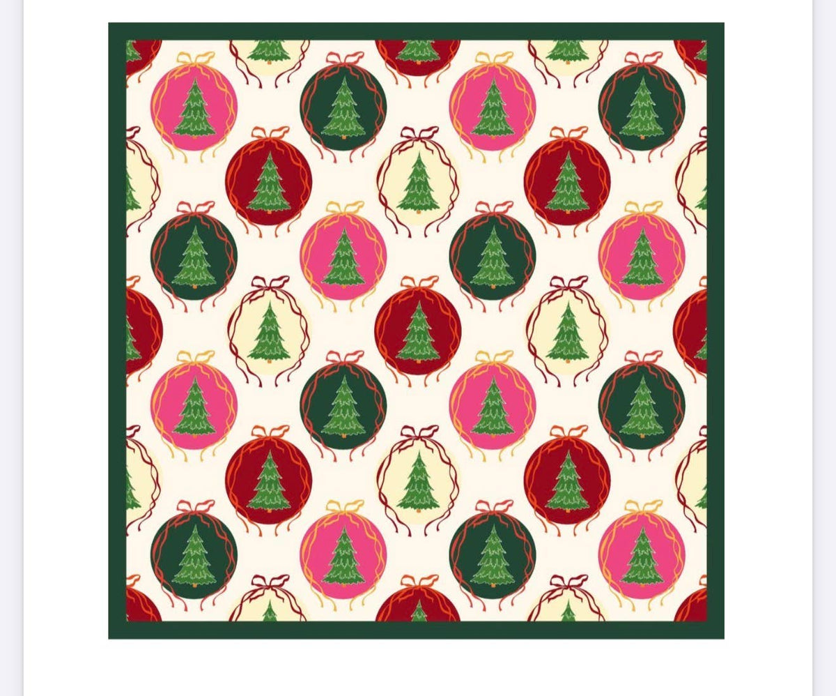 Printed Christmas Holiday Silky Scarfs