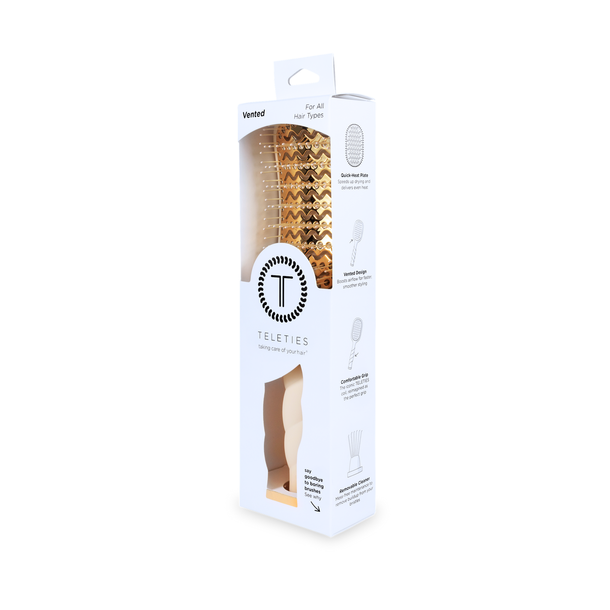 Vented Hair Brush | Tan
