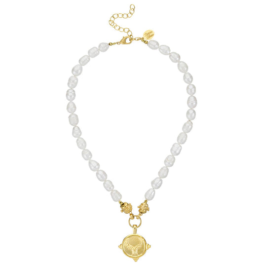 Stag Pearl Necklace - Susan Shaw