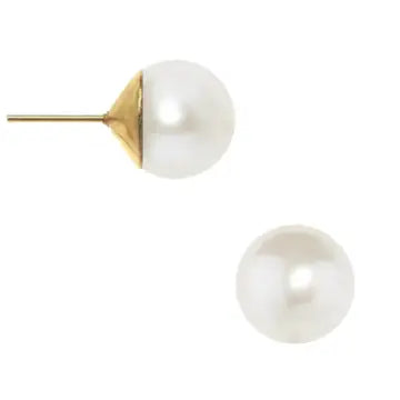 Shell Pearl Studs - Susan Shaw