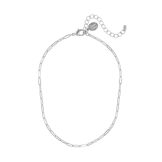 Basic Paper Clip Chain - Small- Silver - Susan Shaw