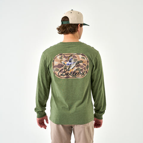 Ducks Flying In Long Sleeve Tee - Burlebo