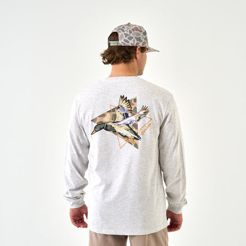Pintail Triangle Duck Long Sleeve Tee - Burlebo